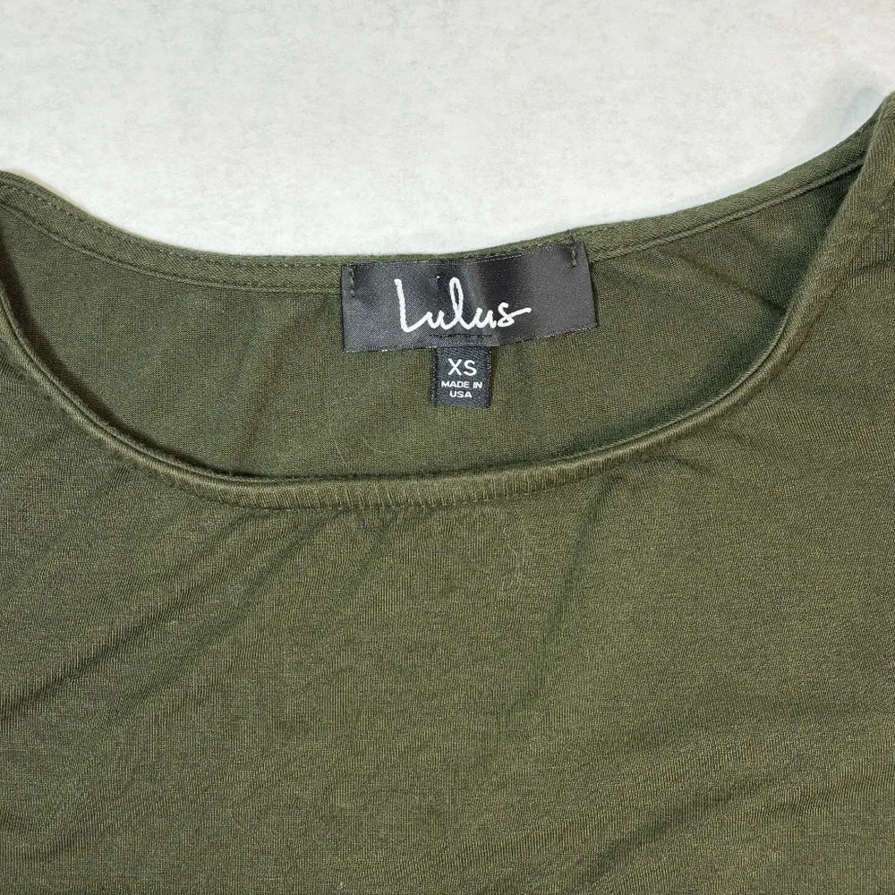 Lulus Flatter Me Bodycon Mini Dress - Olive Green - Picture 6 of 7